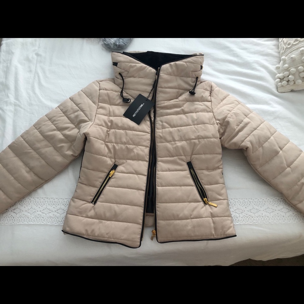 Thick Winter Jacket Beige